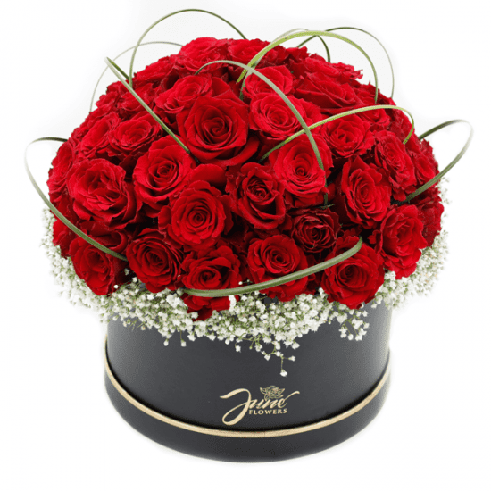 Jute Flower Bouquet of Exquisite Red Roses Flower Delivery in Bangalore