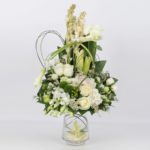 Modern White Vase JuneFlowers.com
