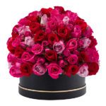 Signature Box of Lavish Pink Roses JuneFlowers.com
