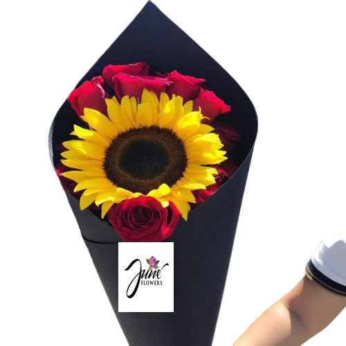 Single stem Sunflowers Sunflower Bouquet to Bangalore Order Now at