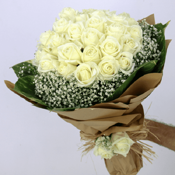 White rose bouquet discount