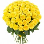 Peaceful Yellow roses hand tied Bouquet from JuneFlowers.com