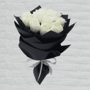 Bouquet of Dozen White Rose | Juneflowers.com