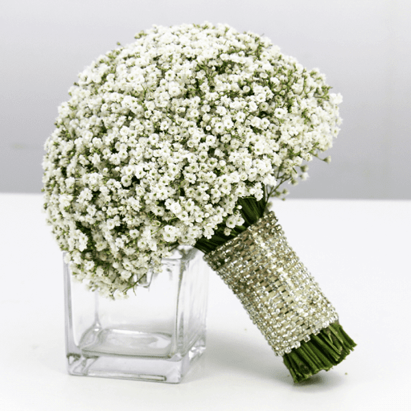 Baby's Breath Bridal Bouquet Online Best Flowers Bangalore June Flowers