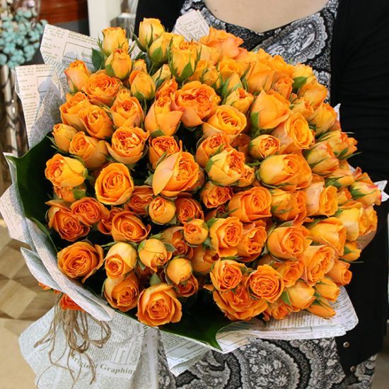 Charming Orange Rose Online Flower Delivery June Flowers
