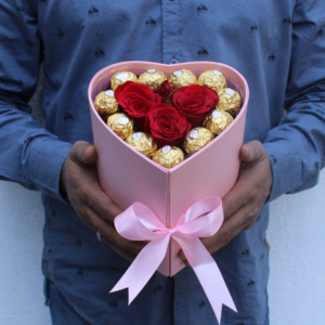 Double the heart - Order Valentines day flowers delivery to India. Same day delivery on Valentines day to Bangalore, India