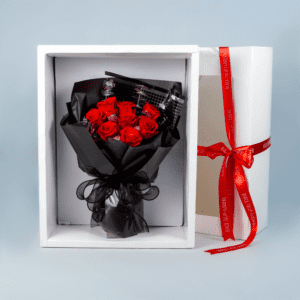 Love's Dark - Preserved Bouquet : Explore Preserved Roses in Bangalore | Order Now at June Flowers